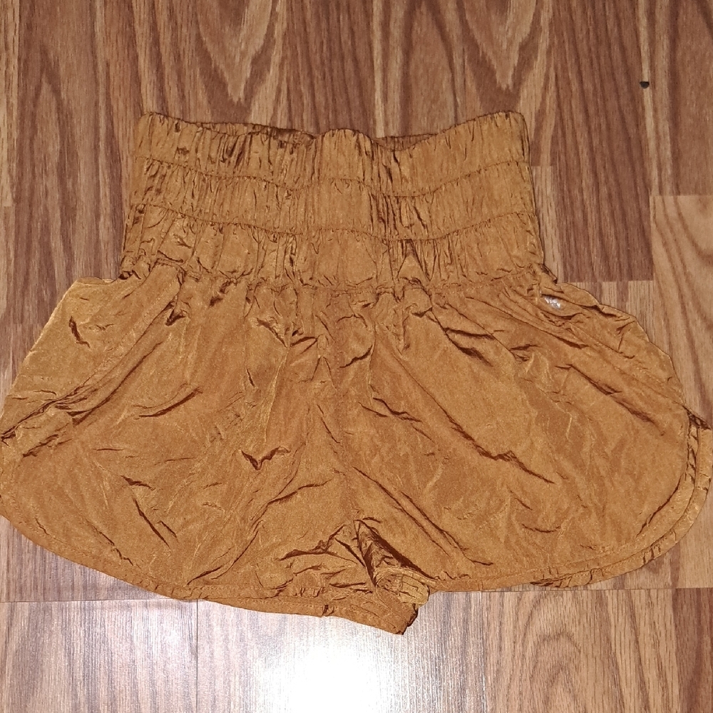 FP Movement by Free People Tan High Waist Flowy Shorts
